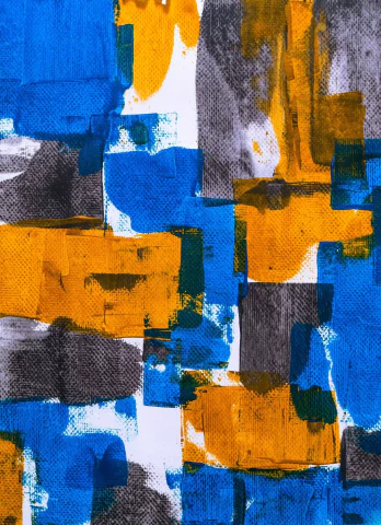 blue and yellow